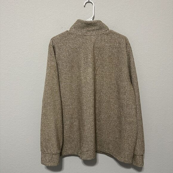 Eddie Bauer Women’s Pullover Sweater Size XXL Beige Tan Fleece‎ Mock Neck - Picture 2 of 9